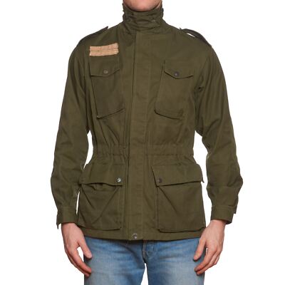 Vintage M.C.M Italian Army Rome 80s Green Cotton Military Field