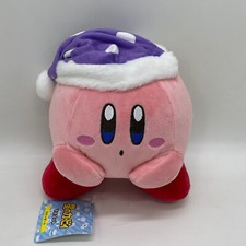 Kirby Star Allies Blue Nightcap Sleepy Kirby Plush Doll Soft Toy Teddy 6.5"