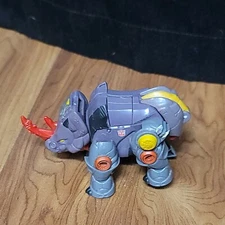 2005 Vtg. Transformers Cybertron BACKSTOP Scout Class Rhino Figure