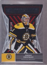 2021-22 SPx Jeremy Swayman RC Rookie Radiance FX Rookies RED /150