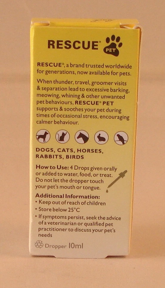 Cuentagotas remedio de rescate Bach para mascotas 10 ml mejor antes 06/2029 Foto 2 de 3