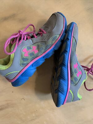 Under Armour Sneakers Size Blue Grey Pink Neon Green Yellow