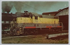 Postcard US Sugar Corp. GP7 # 756 at US Sugar Mill Shop Clewston FL c1977