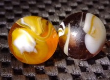 .66" OLD MARBLES -PLAYED SLAGS LOOK