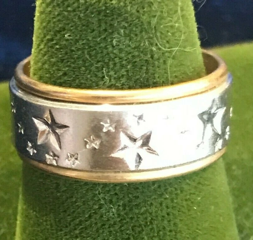 Silver ring with 10k stamp sale