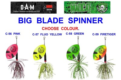 MADCAT BIG BLADE WELS SPINNER MEER GROBANGELN KÖDER HECHT BARSCH LACHS FORELLE