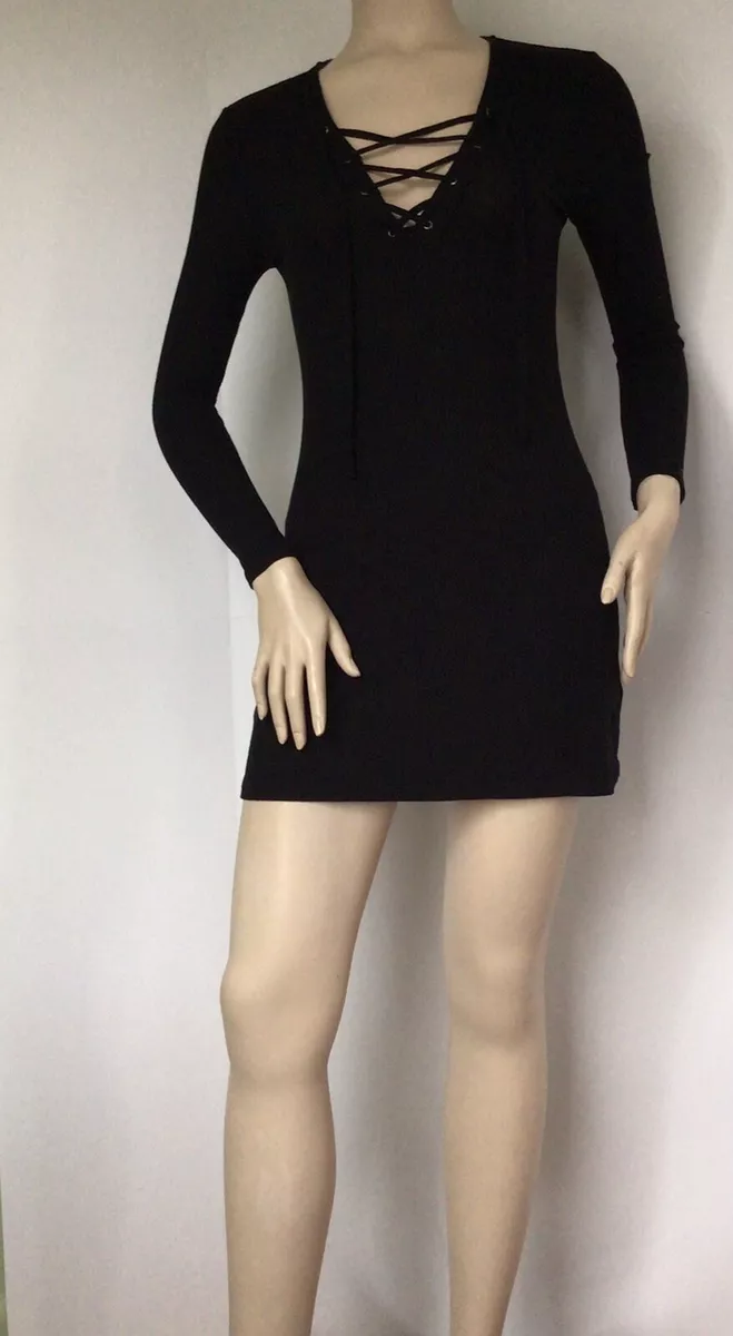 Topshop black shop lace dress