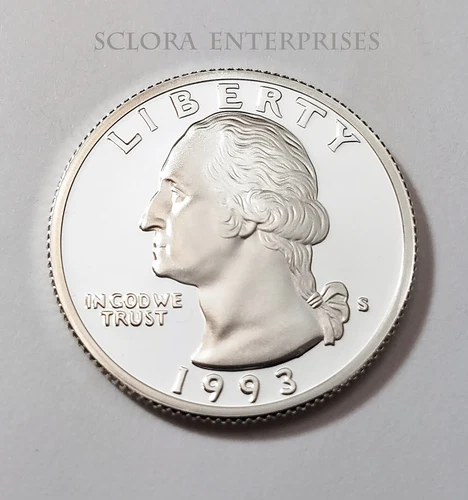 1993 S WASHINGTON *90% SILVER PROOF* QUARTER  **FREE SHIPPING**