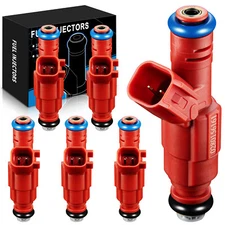 6X Genuine Fuel Injectors for 2004-2006 2008 ford Escape 3.0L Replace OE: FJ462