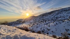 Photo Digital Product Illustration. Snow in Israel. Israel, Hermon mountain.