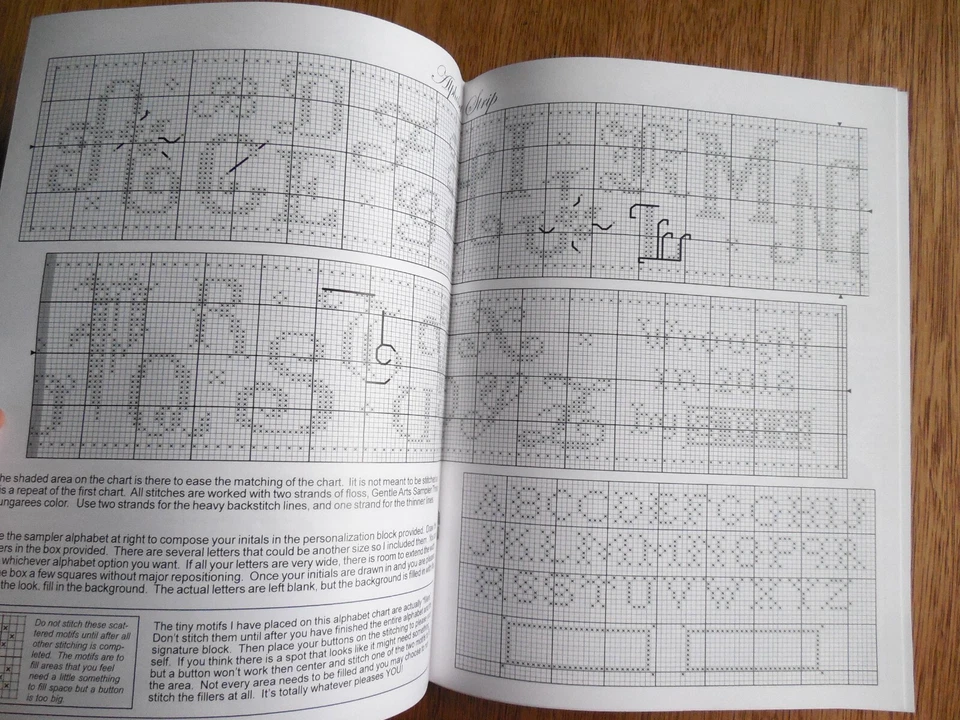 Sue Hillis Designs Cross Stitch Pin/Fob/Box Pattern Booklet "A Study in Blue" - Image 4 of 4