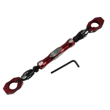 Motorcycle Handlebar Steering Strengthen Balance Adjustable Cross Bar Lever RED