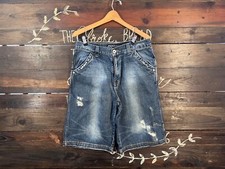 Vintage Jnco Premium Jean Shorts Time Resistant Denim Size 33