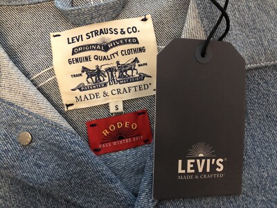 New S Levi's Made & Crafted Men's Trucker Denim Jeans Jacket