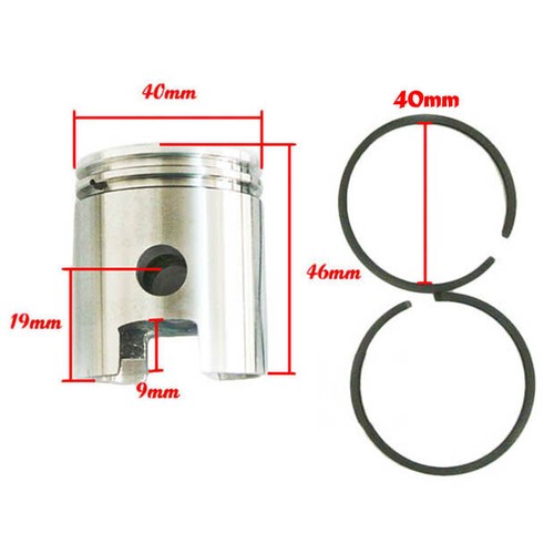 40mm Piston Rings Kit For 49cc 50cc 2 Stroke Motorized Bicycle Bike eBay