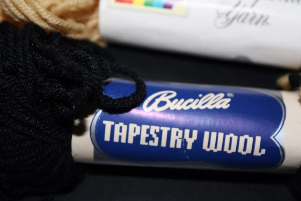 Bacilla Wool Yarn Lot Color No. 067 & Scoville Dritz Brown & Black   --AAX -9 - Image 2 of 4