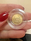 2015 1/10 oz $5 American gold eagle coin uncirculated in plastic casing