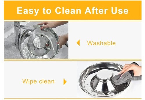 2Pcs Stainless Steel Pet Bowl for Puppy and Cat, Dog Food and Water Feeding Bowl - Picture 2 of 8