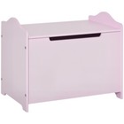 HOMCOM 40x60cm Kids Storage Box Toy Organiser for Child 3 Yrs+ Bedroom Pink
