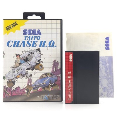 Sega Master System: Taito Chase H.Q. - Modul Anleitung OVP (PAL EUR)