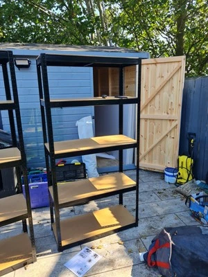 NEW - 5 Tier Garage Shelving, Heavy Duty Racking Shelf Shed 180x90x40