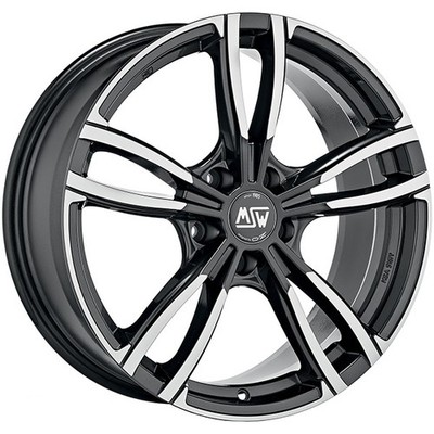 ALUFELGE MSW MSW 73 FUR MINI JOHN COOPER WORKS COUNTRYMAN 8X18 5X112 GLOSS DARK