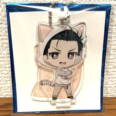 Steins Gate Rintarou Okabe Katzenohr Acryl Schlüsselanhänger Ständer Sammlers...