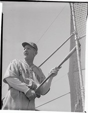 Charles D Casey Stengel new manager of Boston Bees gets a line on - Old Photo