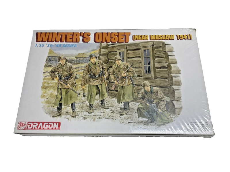 DRAGON 1:35 SCALE " WINTER'S ONSET (NEAR MOSCOW 1941) " PLASTICMODEL KIT # 6162