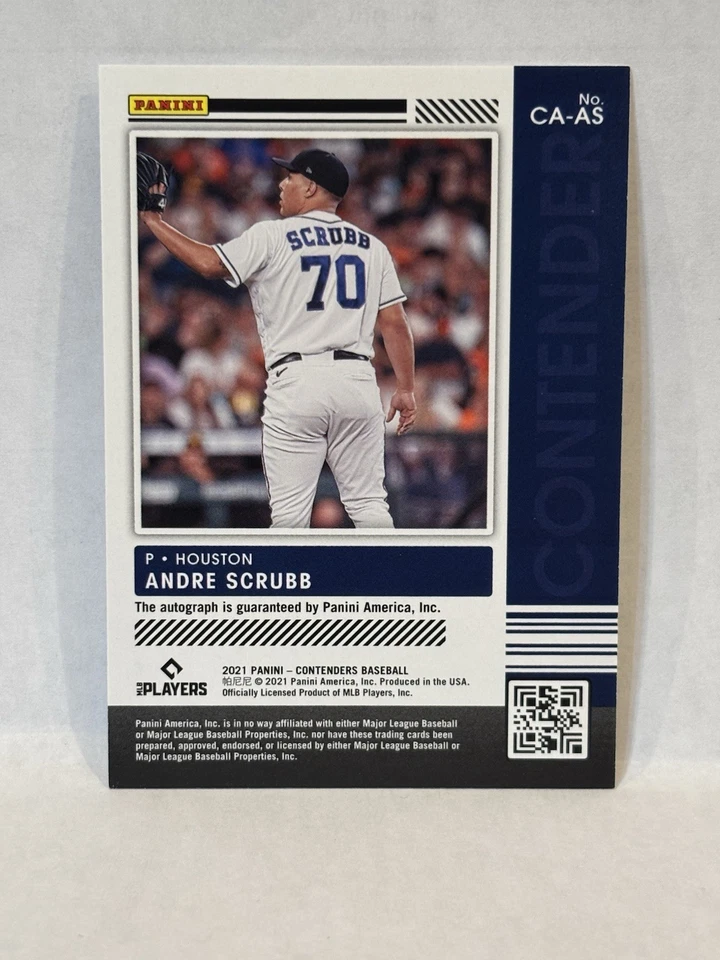 2021 Panini Contenders - Contenders Autographs Andre Scrubb #CA-AS (AU, RC) - Image 3 of 4