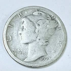 1923 S LIBERTY MERCURY 90% SILVER DIME CIRCULATED COIN #5308