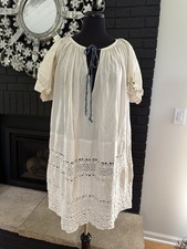 Magnolia Pearl European Cotton Remy Dress in Antique White OS