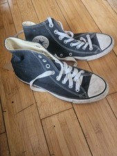 Vintage 1980s Converse Hi Tops Black Made in USA Chucks Sneakers Mens sz 6 1/2