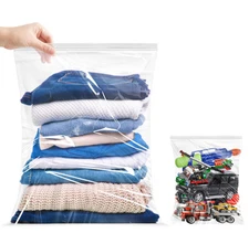 Zipper Storage Bags, Pack of 12, 5 Gallon Reclosable Food Storage Bag, Great ...