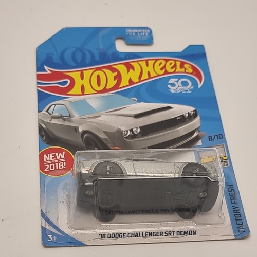 Dodge Challenger SRT Demon 2018 Hot Wheels Zamac '18 nuevo en tarjeta - Imagen 10 de 13