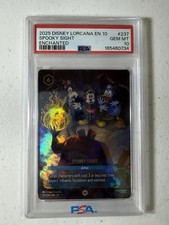 Disney Lorcana Spooky Sight Enchanted Foil PSA 10 Whispers in the Well 237/204