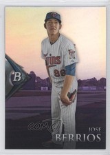2014 Bowman Platinum Chrome Prospects Retail Purple Refractor Jose Berrios 9y7