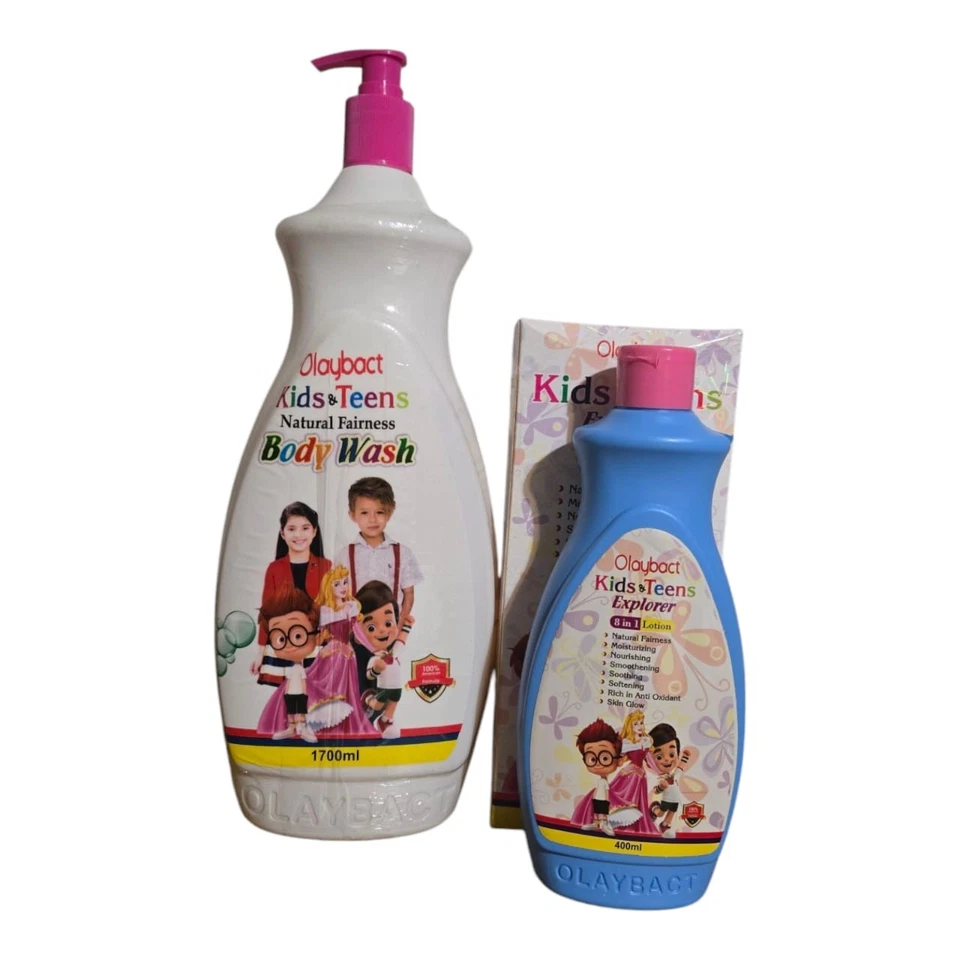 Loción corporal facial 8 en 1 Olaybact Kids & Teens Explorer 400 ml y lavado 1700 ml Foto 2 de 4