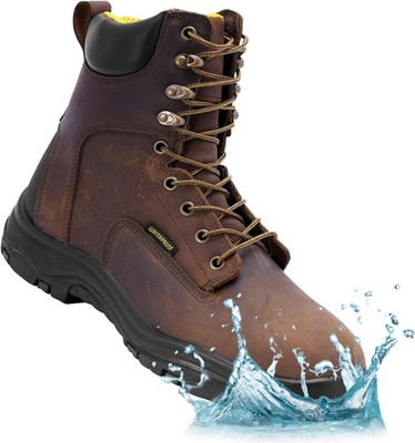 EVERBOOTS Men's Waterproof Leather Work Boots Ultra Dry Model Lightweight Uti...