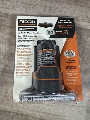 #ad #ad Ridgid AC82049 12V 2 Ah Lithium Ion Power Tool Battery New $40.00