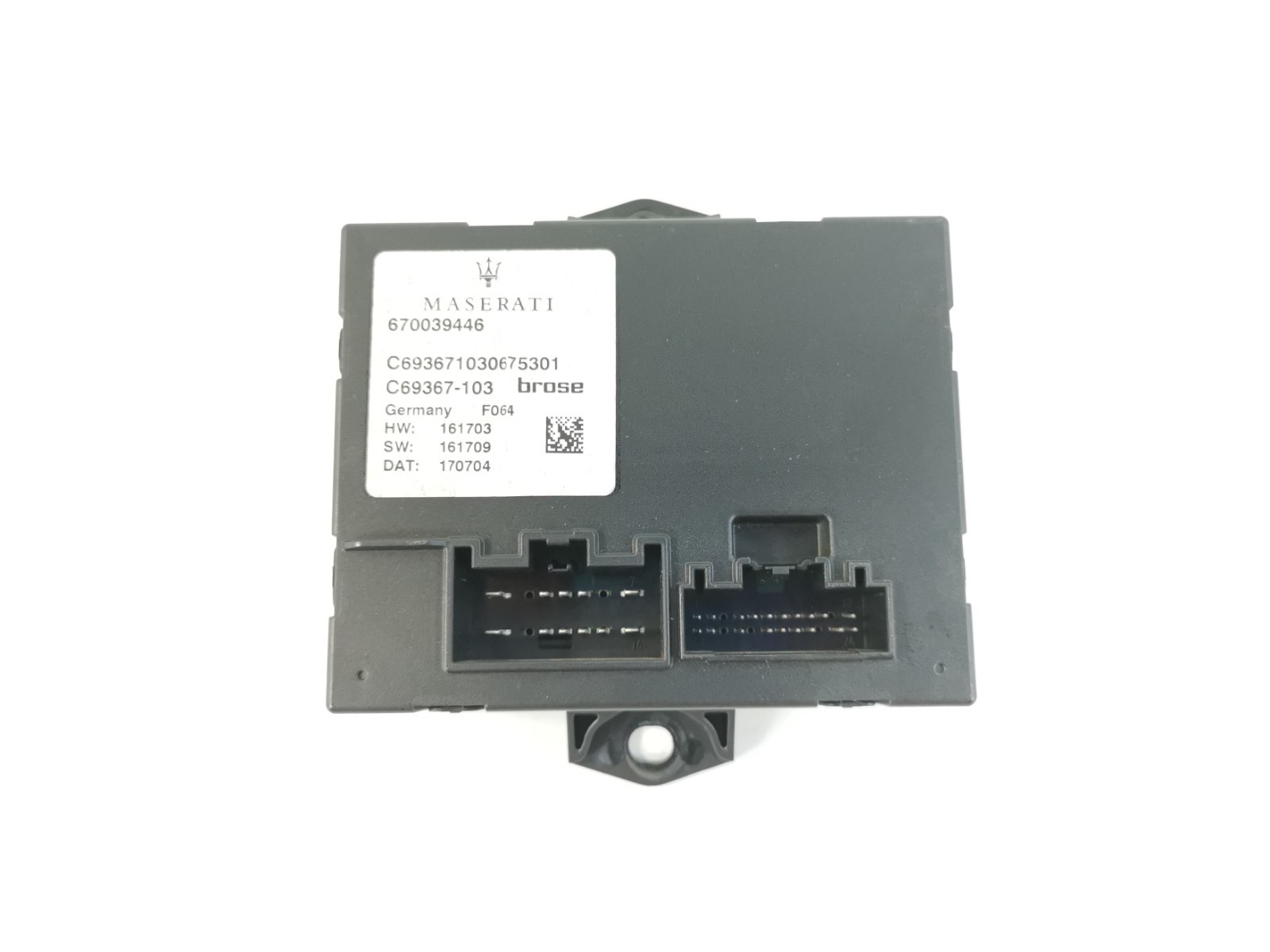 Maserati Levante 2017 Trunk control module P/N 670039446