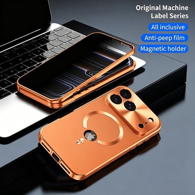 360-Grad Schutz Hülle für iPhone 17 16 Pro Max 15 14 Doppelseitige Magnet Case