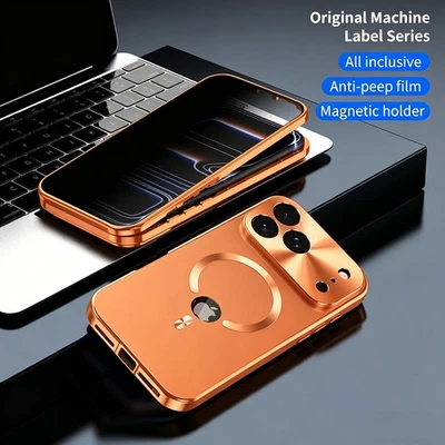 360-Grad Schutz Hülle für iPhone 17 16 Pro Max 15 14 Doppelseitige Magnet Case - Bild 1 von 4