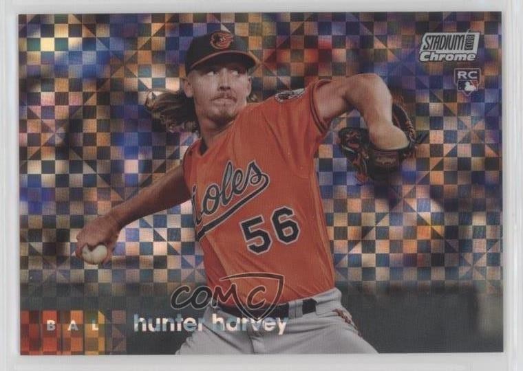 2020 Topps Stadium Club Chrome X-Fractor Hunter Harvey #219 Rookie RC 1o3