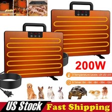 1/2PCSChicken Coop Heater 200W Chicken Coop Heater Heating Flat Panel for Winter