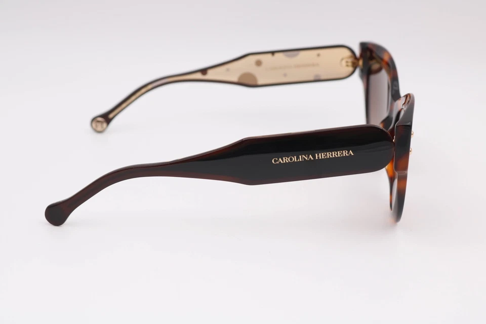 Gafas de sol Carolina Herrera Ch0009/S 05Lha Tortuga/Marrón Ojo de Gato 54-19-145 Foto 2 de 4