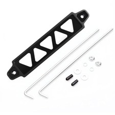 Aluminum Alloy Battery Hold Down Bracket with 10in J Bolts - Universal Black