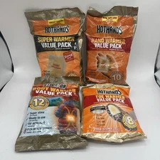 4 Value Packs HotHands Toe Body Hand Warmers - Long Lasting Natural Heat