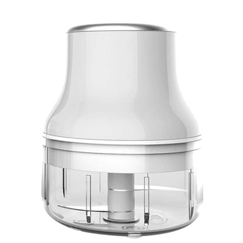 250ML Mini Electric Garlic Food Chopper Grinder Blender USB Rechargeable White
