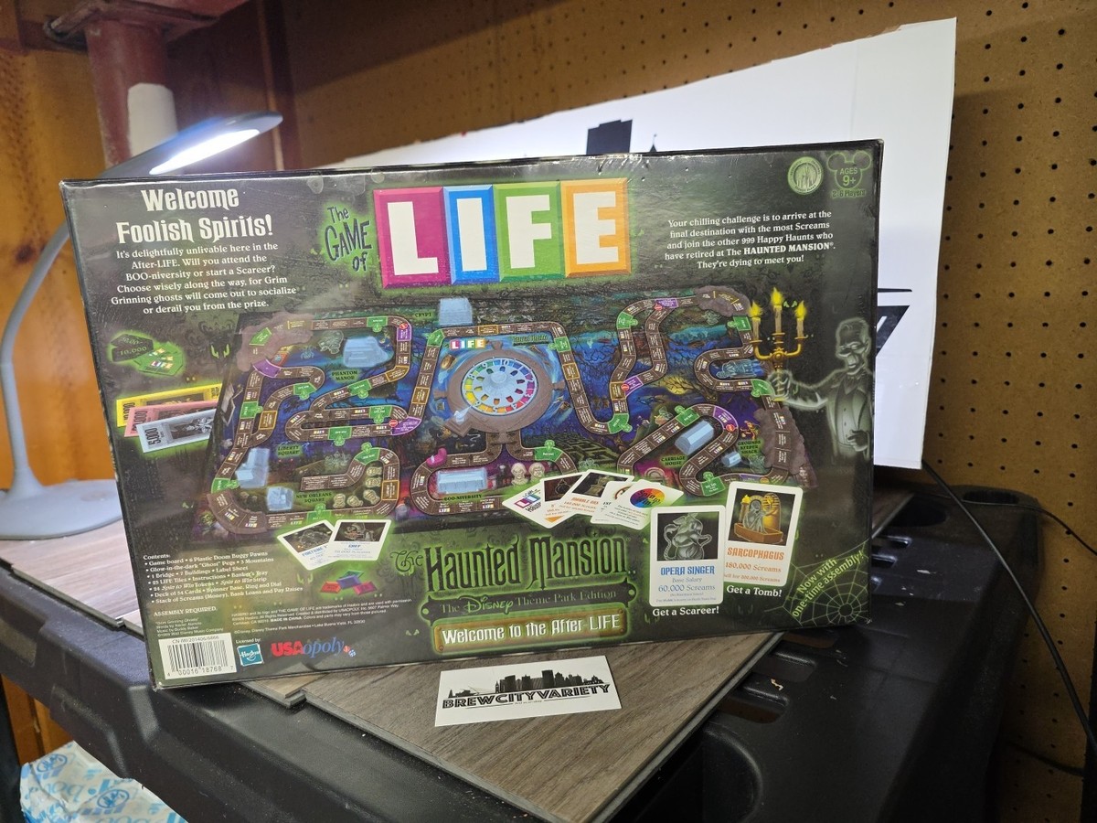 新品 The GAME of LIFE ホーンテッドマンション ボードゲーム Disney The Game of LIFE - Haunted Mansion Theme Park Edition